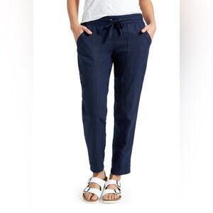 Athleta Dark Blue Linen Pants